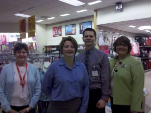 JC Penny 2010 Round Up (from left to right) Delores Cundiff, Dawn Collins, Brandon Arndt, and Debbie Cummings