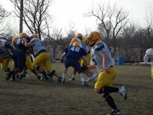 William Penn Football team gets in some early spring practice