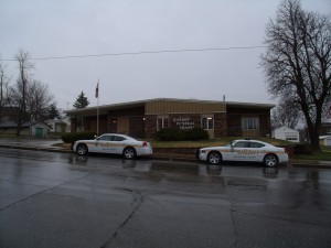 Law Enforcement from around the State stand with Sgt. Eric Stein's body in honor of their fallen fellow officer