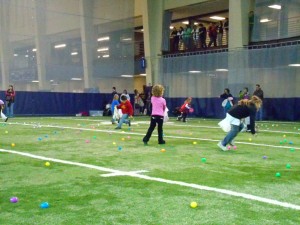 Oskaloosa Youth hit the turf in the hunt for the most Easter Eggs