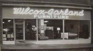Wilcox-Garland Furniture as it appeared in the 1950's (photo courtesy Bob Jones)