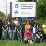 The New Sharon Teen CERT Team poses for a photo outside of the National Weather Service Office in Johnston (photo submitted)