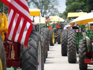 Tractorcade is busy touring Marion County, and generating looks and interest in the past along the way