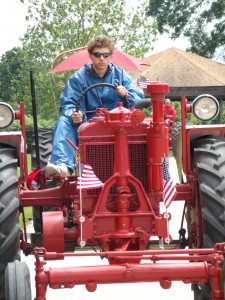People of all ages enjoyed a cruise on their tractors across the Iowa countryside