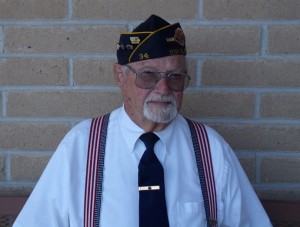 George England can be found most weeks helping to raise the flag over events at the Southern Iowa Speedway