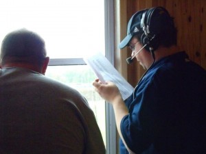 Scott Dailey (right) is seen here calling a game between William Penn and Bethel on September 3rd