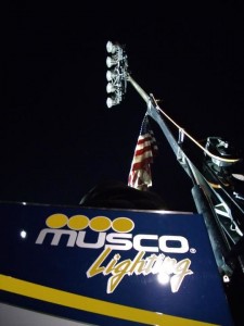 The flag that flew over Ground Zero from a Musco truck is flying once again for the 10th Anniversary of 9/11
