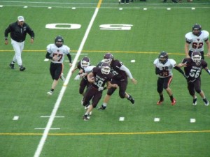 Cody Bossard (29) takes off against the Washington defense Monday night