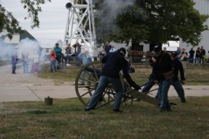 This 12 pound Nepolian style cannon was fired on occasion during the Fall Festival at Nelson Pioneer Farm on Saturday, September 17
