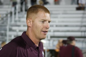 Coach Schilb talks about his teams effort after Friday nights game against Centerville (photo D.Hubbard)