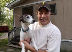 Dave (left) and Kevin Lyman at home enjoying life once again after Dave's ordeal of being run over by a passing motorist