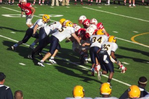 The William Penn and Central JV football teams battle it out Monday afternoon at the Lacey Stadium
