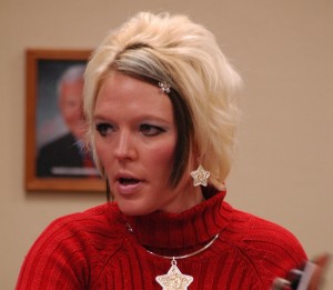 Miranda Johnson at Monday's Supervisor meeting