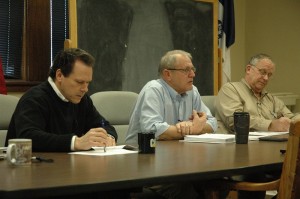 The Mahaska County Supervisors for 2012 left to right, Greg Gordy, Ken Rozenboom and Willie VanWeeldon