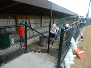 Groups have started to clean up the fields getting ready for a busy spring and summer at the Lacey Complex