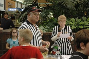 Gene and Judy Phillips had out awards at the 2012 Pinewood Derby