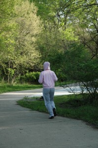 Jogging is one of the favorite activities the recreation trail is used for.