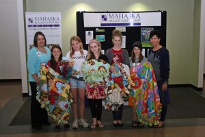 Some local Girl Scouts donated blankets to MHP's Emergency Department (submitted image)