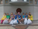 From left to right is: Caitlyn Fontana, Brianna Hunt, Morgan Ford, Lauren Tarbell, Hannah Arballo, Presley Bloomers, Vanessa Blad, & Paige Pitts-Hol. (photo submitted)