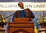 Rwandan President Paul Kagame delivers the commencement address Saturday at William Penn University.