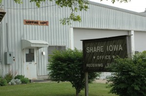 Share Iowa located along South 7th in Oskaloosa