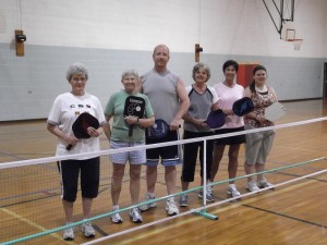 (Left to right) Sandy Parker, Sandy Haskell, Jim Campbell, Donna Crookham, Jean Welsh, Heather Groenenboom