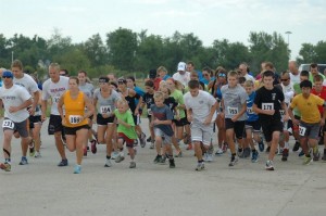 Runners take off at the MHP Foundation’s 2nd annual “Run in the Sun” on Saturday morning.