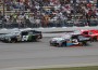 Kurt Bush (54) and Austin Dillion race for position at the May NASCAR Nationwide race at the Iowa Speedway in front of 34,000 fans.