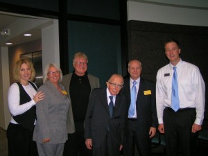 Dr. McCracken attends the dedication ceremony for the Paul W. McCracken Graduate Program of Business Leadership at William Penn University.