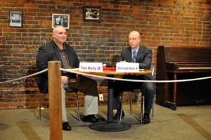 To the left is Tom Rielly (D) and on the right is Mike Vander Molen (R). Both are candidates for a seat on the Mahaska County Board of Supervisors. Both participated in the candidate debate on Thursday evening.
