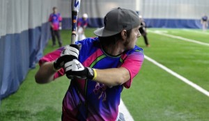 Carey Legvold keeps his eye on the ball during this weekends 'Snowball Fight For Mindi'