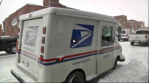 Even with the snow, the mail had to be delivered. (Image by Jason Madison)