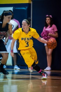 Sarah Martin was 6-of-7 from the field for 16 points in addition to five assists