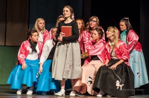 The 'Pink Ladies' during the OHS production of 'Grease'