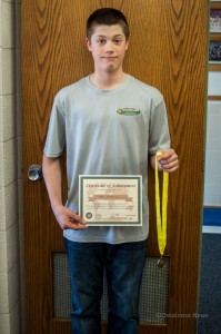 Oskaloosa Christian School 8th grade student Ethan Kelderman has qualified to compete in the 2013 Iowa National Geographic Bee