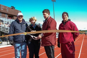 Participating in the ribbon cutting on Saturday (L to R): Greg Hafner, Ann Fields, Russ Reiter and Kevin Pederson