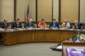 The Oskaloosa City Council for April 15, 2013.