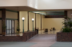 The newly reopened west entrance as seen from center court at Penn Central Mall.