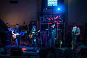 Christian Rock band 'Piercing The Darkness' is seen here playing at the 'Kids Against Hunger' concert Saturday evening.