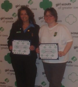 Sandi Tucker-Stanbro is on the left in the picture, and Heather Sage is on the right. Dori Massey was unable to attend the meeting and is not pictured. (submitted photo)