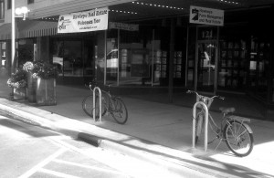 Hawkeye Real Estate has installed permanent bike racks in front of their office in downtown Oskaloosa. (submitted photo)