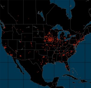 Oskaloosa News reader map for July 2013.