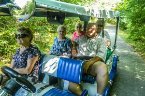 This group recently enjoyed a trail tram tour. (submitted photo)