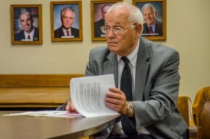 Mahaska County Attorney Charles Stream give his recommendation to the Mahaska County Board of Supervisors in regards to his recommendation of a arbitrator.