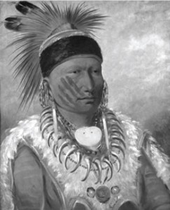 Portrait of Chief White Cloud, painted by George Caitlin 1796-1872 (submitted image)