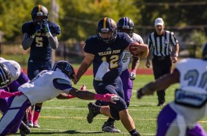 Tyler Hafner rushed for 105 yards and three TDs Saturday