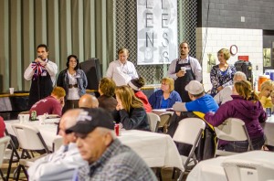 "The Solution" candidates held a "Meet, Greet and Eat" event on Thursday night.