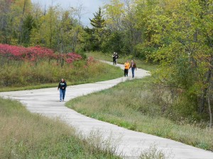CROP Walk participants take to the Lacey Recreation Trail.