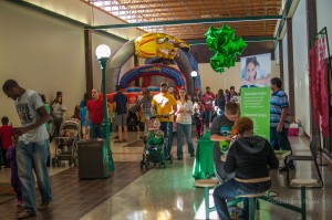 Visitors filled Penn Central Mall on Saturday for Kidtoberfest.