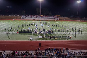 OHS Marching Band during a home football game. 2013